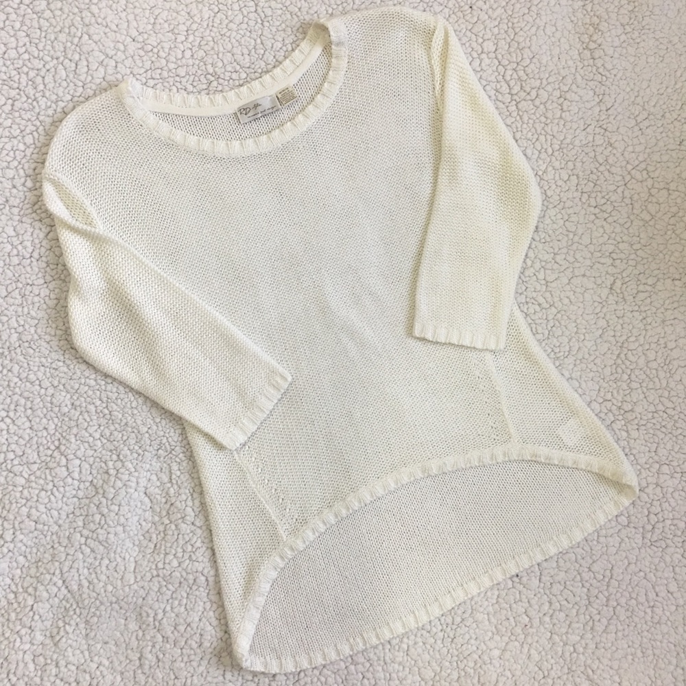 RDStyle white knit sweater